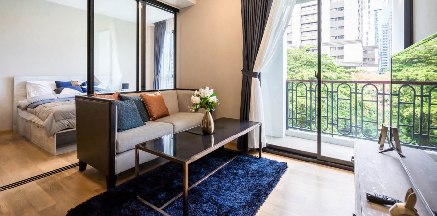 Eigentumswohnung in Bangkok, Thailand, 1 Schlafzimmer in Na Vara Residence  № 9404