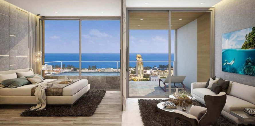 Eigentumswohnung in Phuket, Thailand, 1 Schlafzimmer in Patong Bay Sea View  № 18491