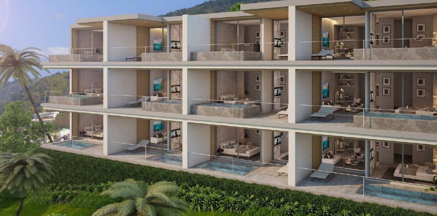 Eigentumswohnung in Phuket, Thailand, 1 Schlafzimmer in Patong Bay Sea View № 18492