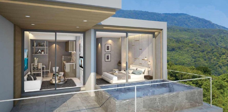 Eigentumswohnung in Phuket, Thailand, 1 Schlafzimmer in Patong Bay Sea View № 18493