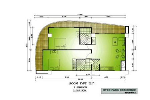 Eigentumswohnung in Pattaya, Thailand, 2 Schlafzimmer № 23247 - Foto 12