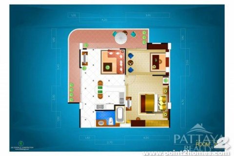 Eigentumswohnung in Pattaya, Thailand, 1 Schlafzimmer № 23391 - Foto 9