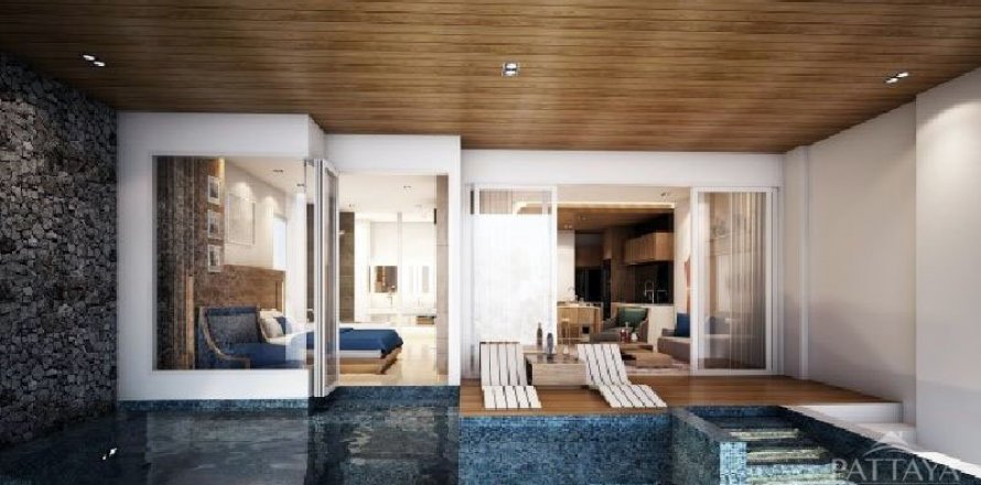 Eigentumswohnung auf Jomtien Beach, Pattaya, Thailand, 1 Schlafzimmer № 24332