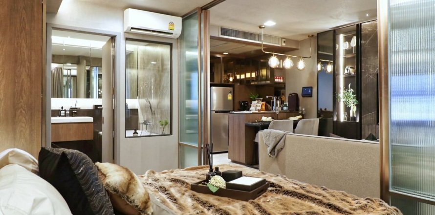 Eigentumswohnung in Bangkok, Thailand, 1 Schlafzimmer in Walden Sukhumvit 39  № 24552