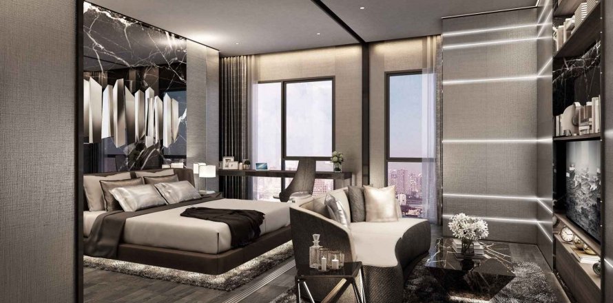 Eigentumswohnung in Bangkok, Thailand, 2 Schlafzimmer in Ideo Mobi Rangnam № 26033