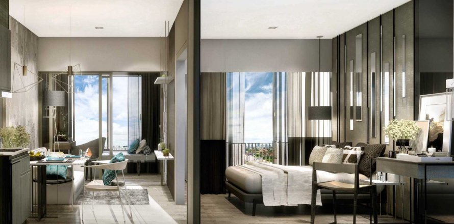 Eigentumswohnung in Bangkok, Thailand, 2 Schlafzimmer in THE PARKLAND CHARAN – PINKLAO № 25889