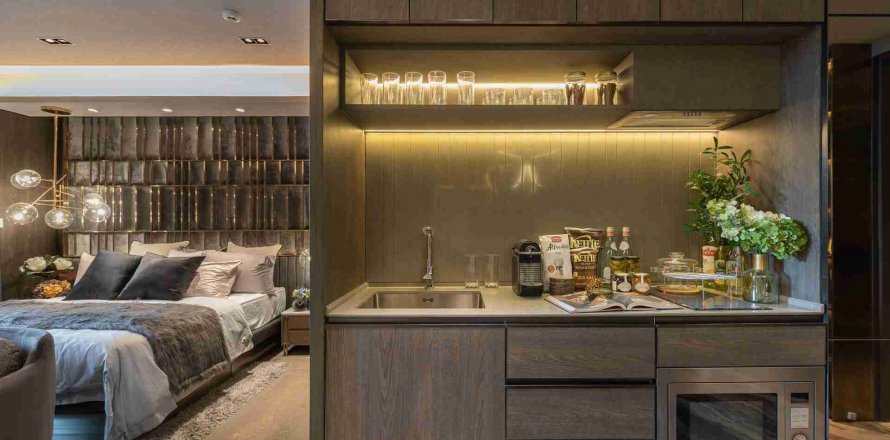 Eigentumswohnung in Bangkok, Thailand, 1 Schlafzimmer in WALDEN THONGLOR 8 № 25295