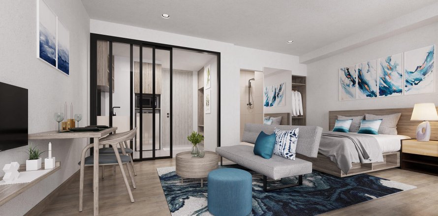 Estudio en el condominio en Phuket, Tailandia en SKYPARK № 3053
