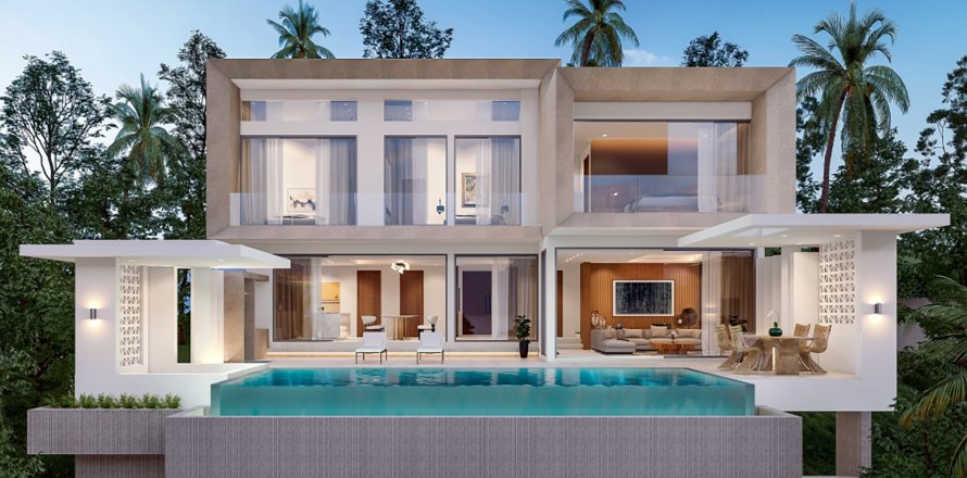 Sobre plano SANTI VISTA VILLAS en Ko Samui, Tailandia № 2856