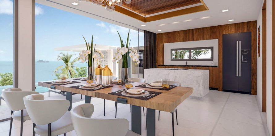 Condominio de 3 dormitorios en Ko Samui, Tailandia en SANTI VISTA VILLAS № 2860