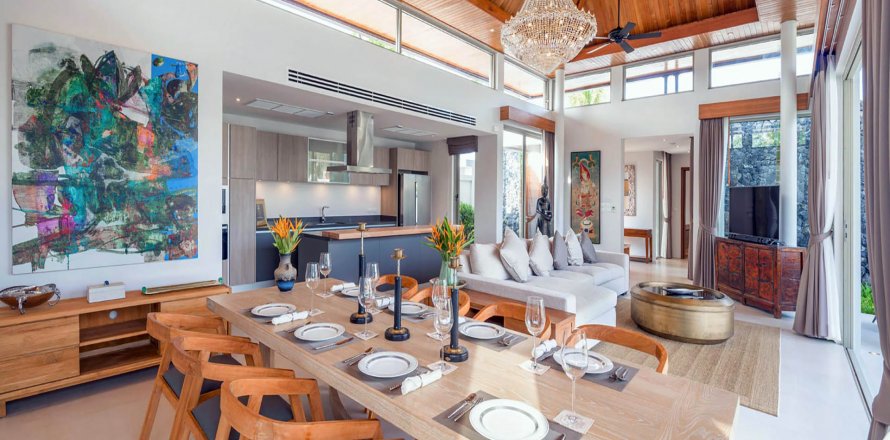 Condominio de 4 dormitorios en Phuket, Tailandia en BOTANICA BANGTAO BEACH № 3029