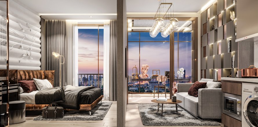 Condominio de 1 dormitorio en Bangkok, Tailandia en RHYTHM EKKAMAI ESTATE № 9309