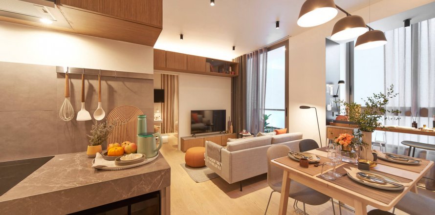 Condominio de 2 dormitorios en Bangkok, Tailandia en HOLME Ekkamai 22 № 9501