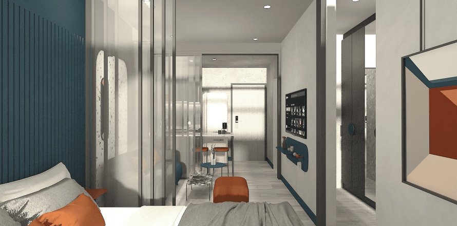 Condominio de 2 dormitorios en Bangkok, Tailandia en Groove Muse Ratchada 7 № 9513