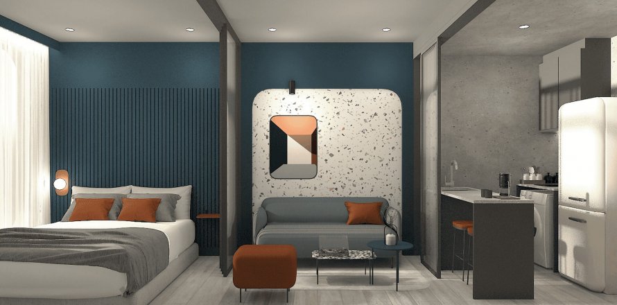 Condominio de 1 dormitorio en Bangkok, Tailandia en Groove Muse Ratchada 7 № 9515