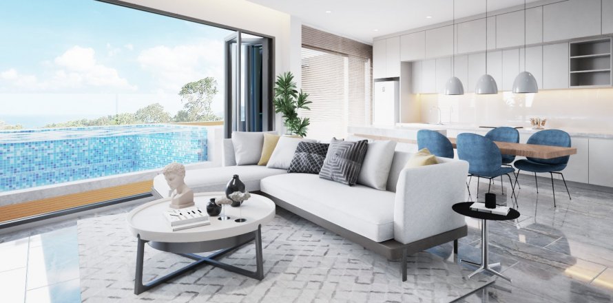 Condominio de 2 dormitorios en Phuket, Tailandia en Bluepoint Condominiums  № 18275