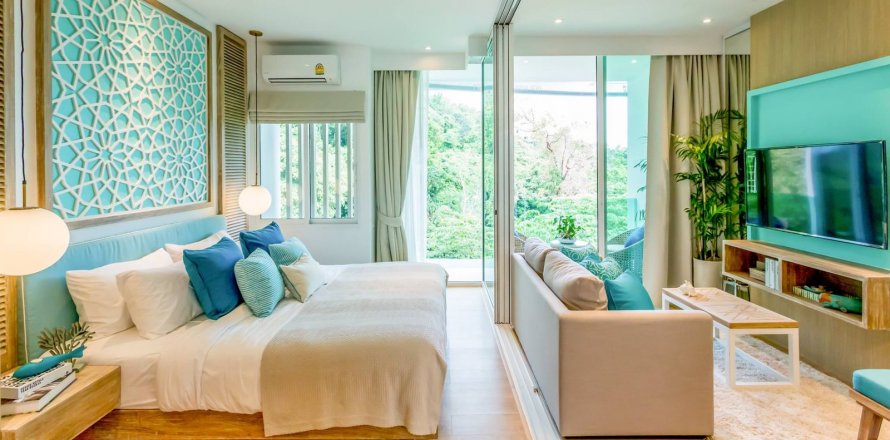 Condominio de 1 dormitorio en Phuket, Tailandia en Grand Breeze Park Condotel № 18337