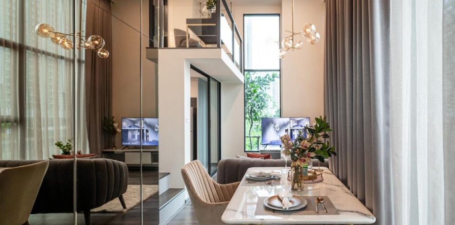 Condominio de 1 dormitorio en Bangkok, Tailandia en KNIGHTSBRIDGE SPACE - RAMA9 № 11078
