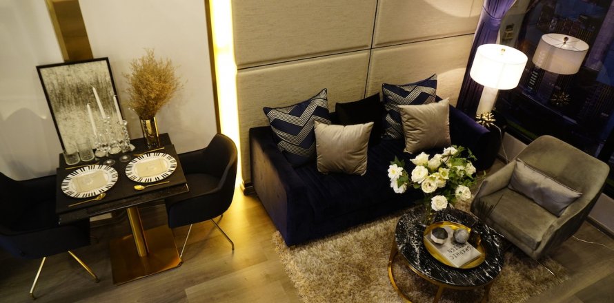Condominio de 3 dormitorios en Bangkok, Tailandia en KNIGHTSBRIDGE SPACE - RAMA9 № 11086