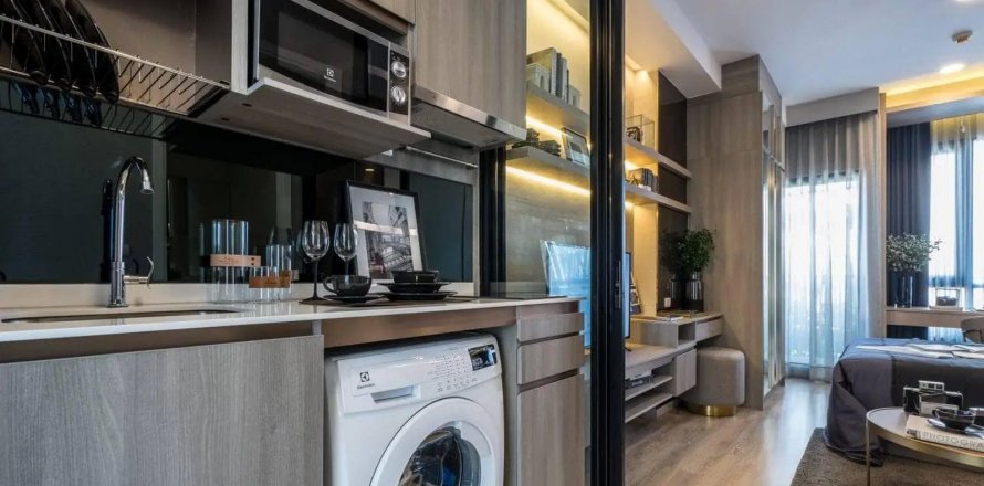 Condominio de 1 dormitorio en Bangkok, Tailandia en KNIGHTSBRIDGE SUKHUMVIT THEPHARAK  № 11027