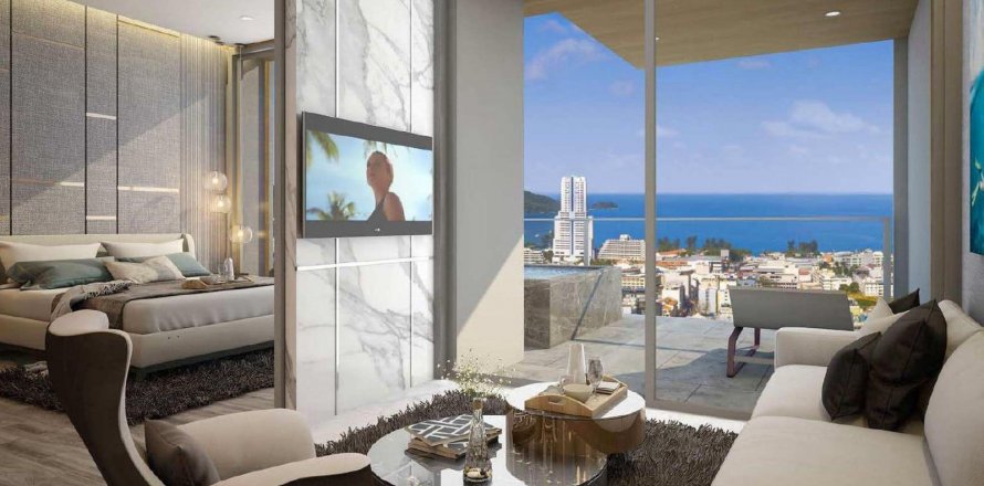 Condominio de 1 dormitorio en Phuket, Tailandia en Patong Bay Sea View № 18490
