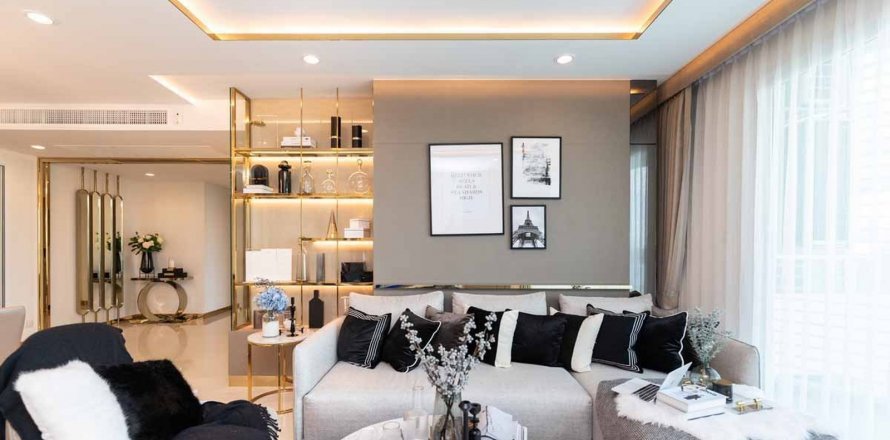 Condominio de 3 dormitorios en Bangkok, Tailandia en SUPALAI RIVA GRANDE № 10882