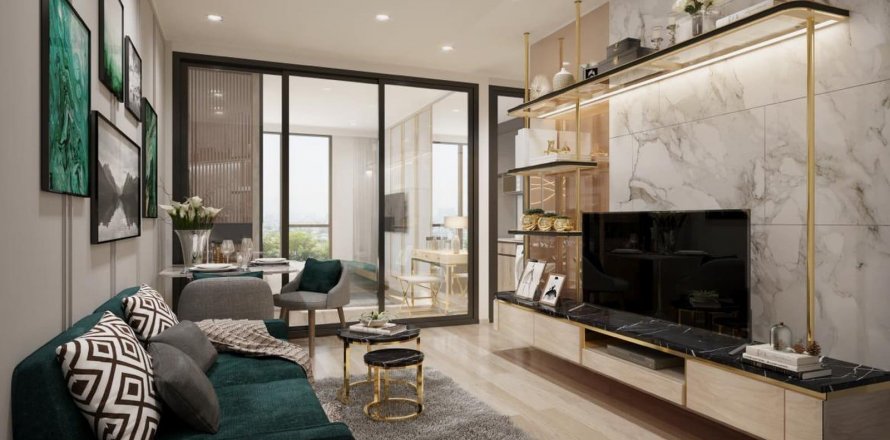 Condominio de 2 dormitorios en Bangkok, Tailandia en THE PRIVACY TAOPOON INTERCHANGE № 10962