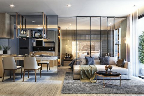 Condominio de 1 dormitorio en Bangkok, Tailandia en WALDEN ASOKE № 10994