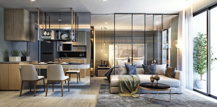 Condominio de 1 dormitorio en Bangkok, Tailandia en WALDEN ASOKE  № 10994