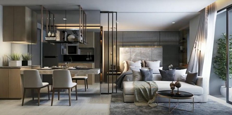 Condominio de 1 dormitorio en Bangkok, Tailandia en WALDEN ASOKE  № 10996