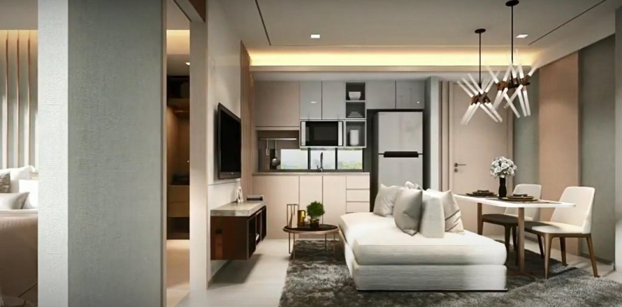 Condominio de 1 dormitorio en Bangkok, Tailandia en WALDEN ASOKE № 10999