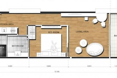 Condominio de 1 dormitorio en Pattaya, Tailandia № 21270 - foto 10