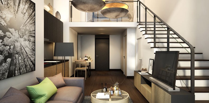 Condominio de 1 dormitorio en Bangkok, Tailandia № 20645