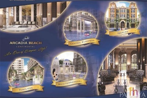 Condominio de 2 dormitorios en Pattaya, Tailandia № 21353