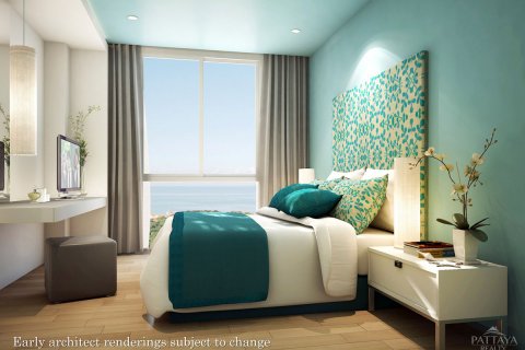 Condominio de 1 dormitorio en Jomtien Beach, Pattaya, Tailandia № 24049