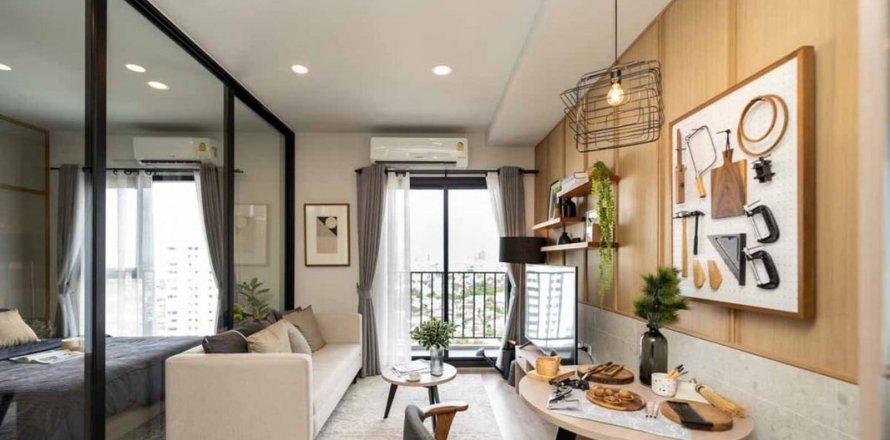 Condominio de 1 dormitorio en Bangkok, Tailandia en Chapter One Flow № 19666