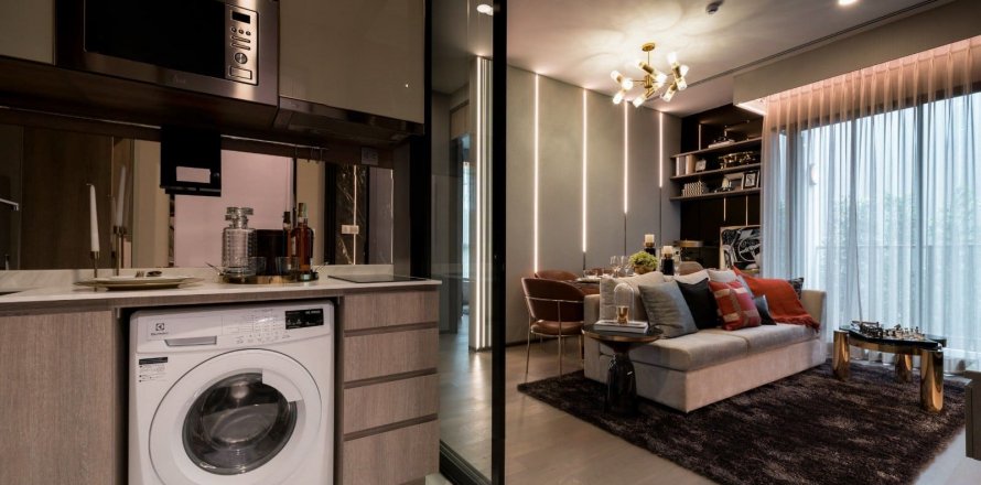 Condominio de 1 dormitorio en Bangkok, Tailandia en Park Origin Phayathai  № 19178
