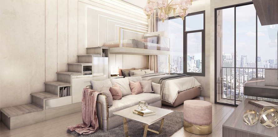 Condominio de 1 dormitorio en Bangkok, Tailandia en Park Origin Phayathai  № 19183