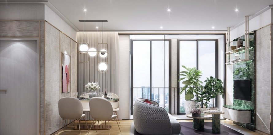 Condominio de 2 dormitorios en Bangkok, Tailandia en Quinn Sukhumvit 101 № 19263