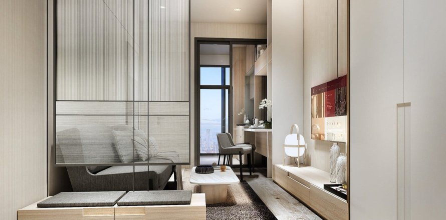 Condominio de 1 dormitorio en Bangkok, Tailandia en The Fine Bangkok № 19595