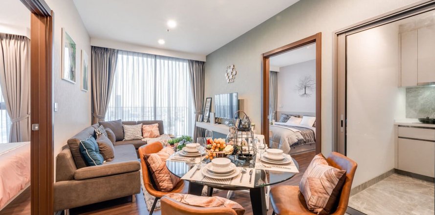 Condominio de 2 dormitorios en Bangkok, Tailandia en Whizdom Inspire № 19367
