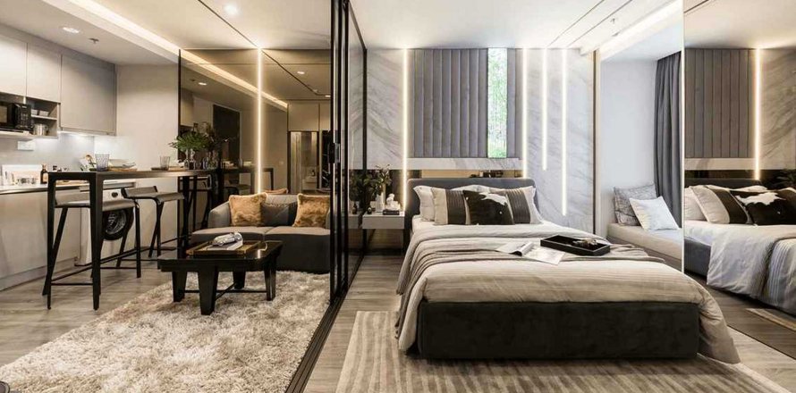 Condominio de 1 dormitorio en Bangkok, Tailandia en Ideo Mobi Rangnam  № 25999