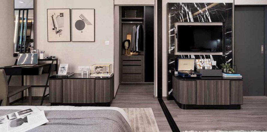 Condominio de 1 dormitorio en Bangkok, Tailandia en Ideo Mobi Rangnam  № 26026