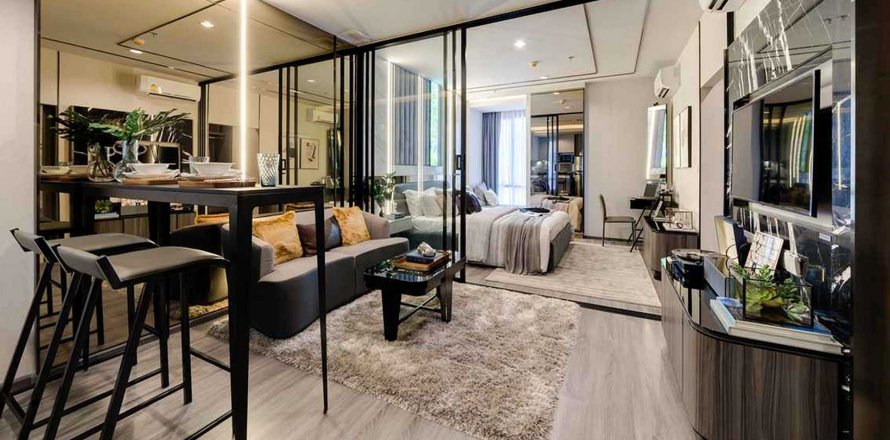 Condominio de 1 dormitorio en Bangkok, Tailandia en Ideo Mobi Rangnam  № 26027