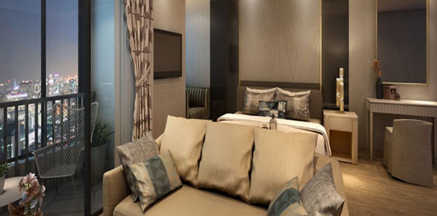Condominio de 2 dormitorios en Bangkok, Tailandia en Q CHIDLOM – PHETCHABURI  № 25973