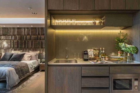 Condominio de 1 dormitorio en Bangkok, Tailandia en WALDEN THONGLOR 8 № 25295