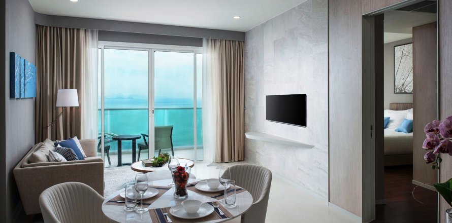 Condominio de 2 dormitorios en Sattahip, Tailandia en Movenpick White Sand Beach № 27693