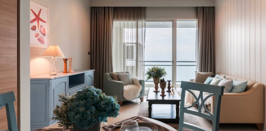 Condominio de 2 dormitorios en Pattaya, Tailandia en Reflection Jomtien Beach  № 27763