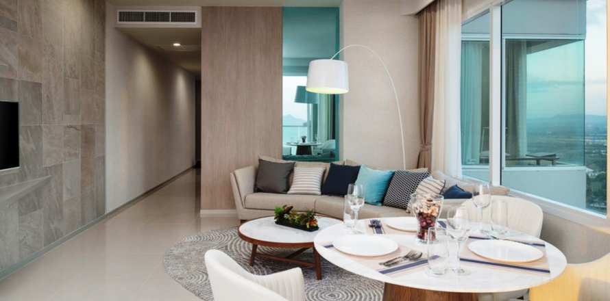 Condominio de 3 dormitorios en Sattahip, Tailandia en Movenpick White Sand Beach № 27695