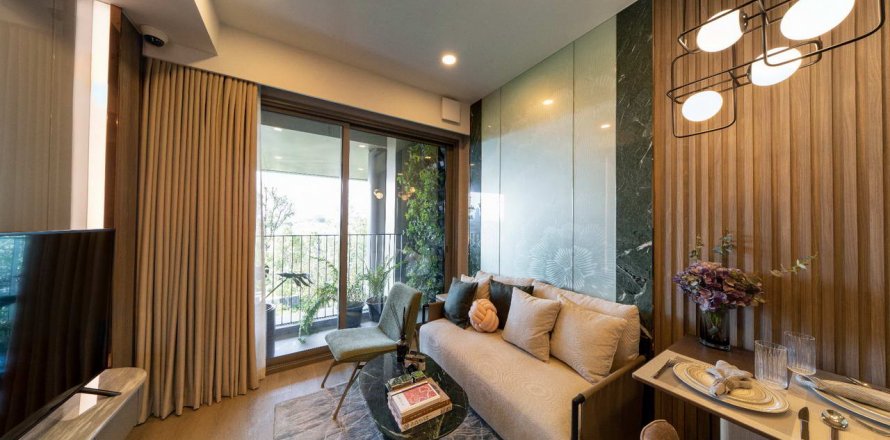 Condominio de 1 dormitorio en Samut Prakan, Tailandia en Whizdom the Forestias  № 28047